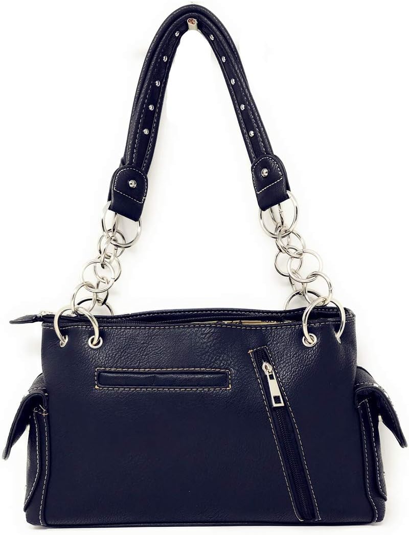 Premium American National Flag Rhinestone Handbag, Messenger bag, Wallet in Multi Colors (Texas Lone Star Set)