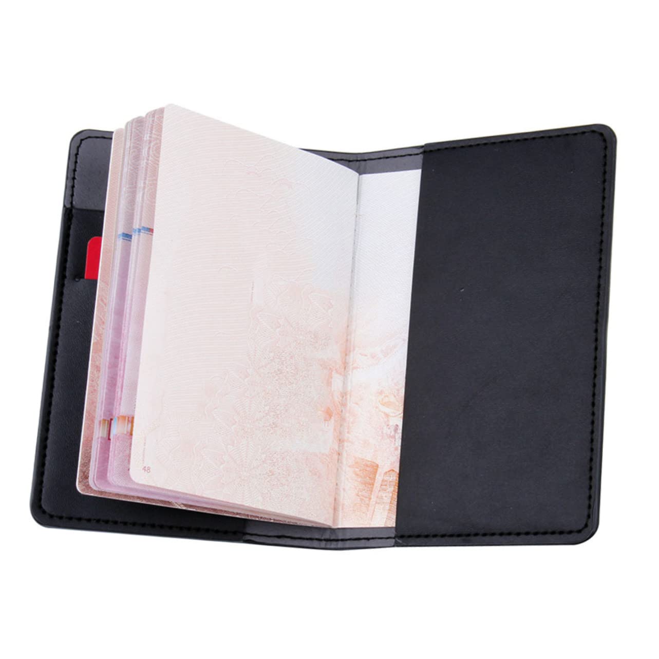 SHERCHPRY 6piezas Soporte De Pasaporte Para Parejas Diseño Multifuncional y Elegante Cartera De Viaje Pu De Cuero Para Organizar Documentos y Tarjetas Viajes