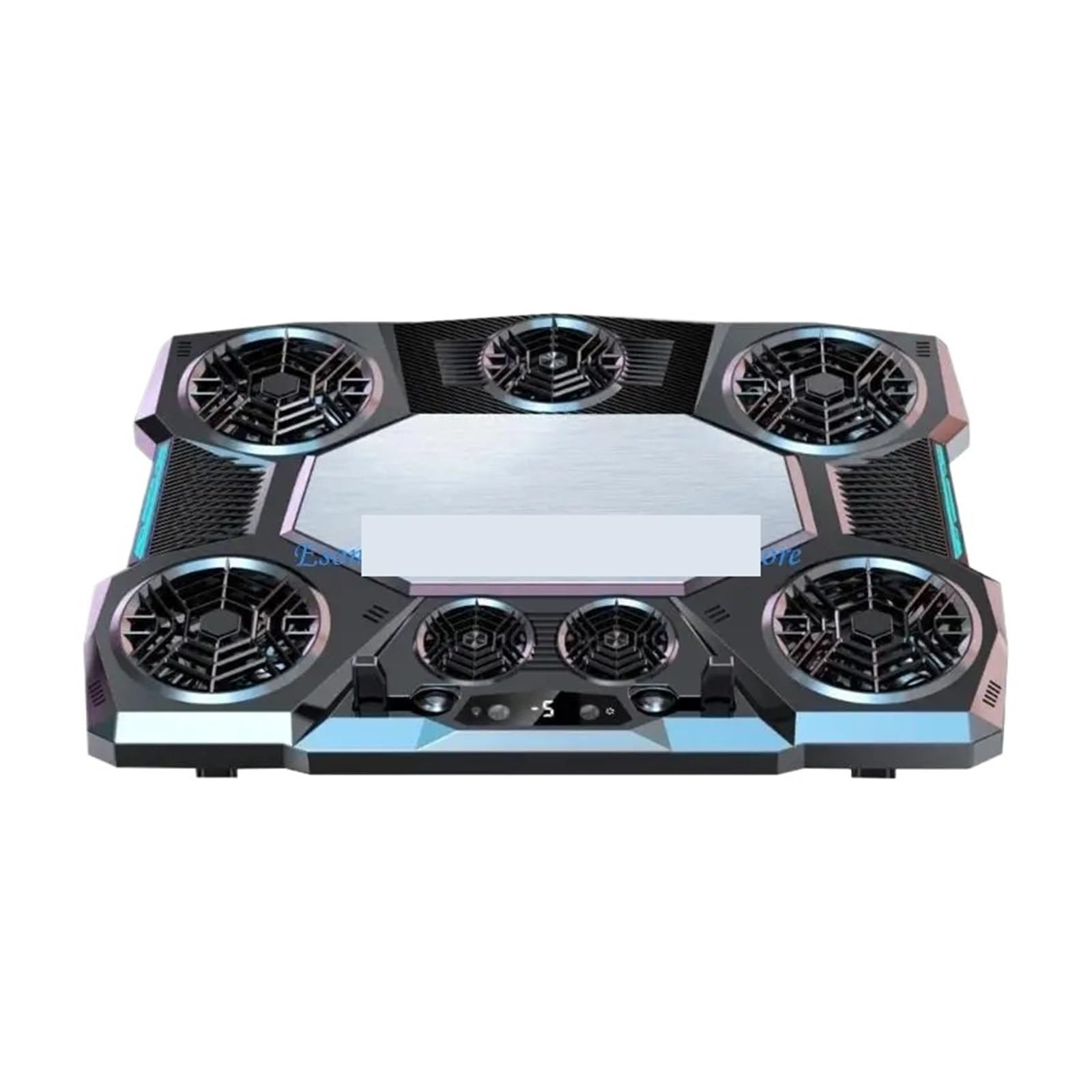 Almohadilla De Refrigeración For Portátil De 15,6-17,3 Pulgadas Con 6 Ventiladores Silenciosos, 7 Velocidades De Viento De Altura Ajustable, Refrigerador For Portátil Con Soporte For Teléfono Móvil