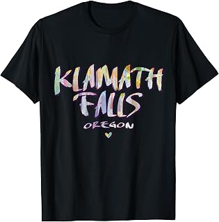 Klamath Falls Oregon - Klamath Falls OR Watercolor Logo T-Shirt