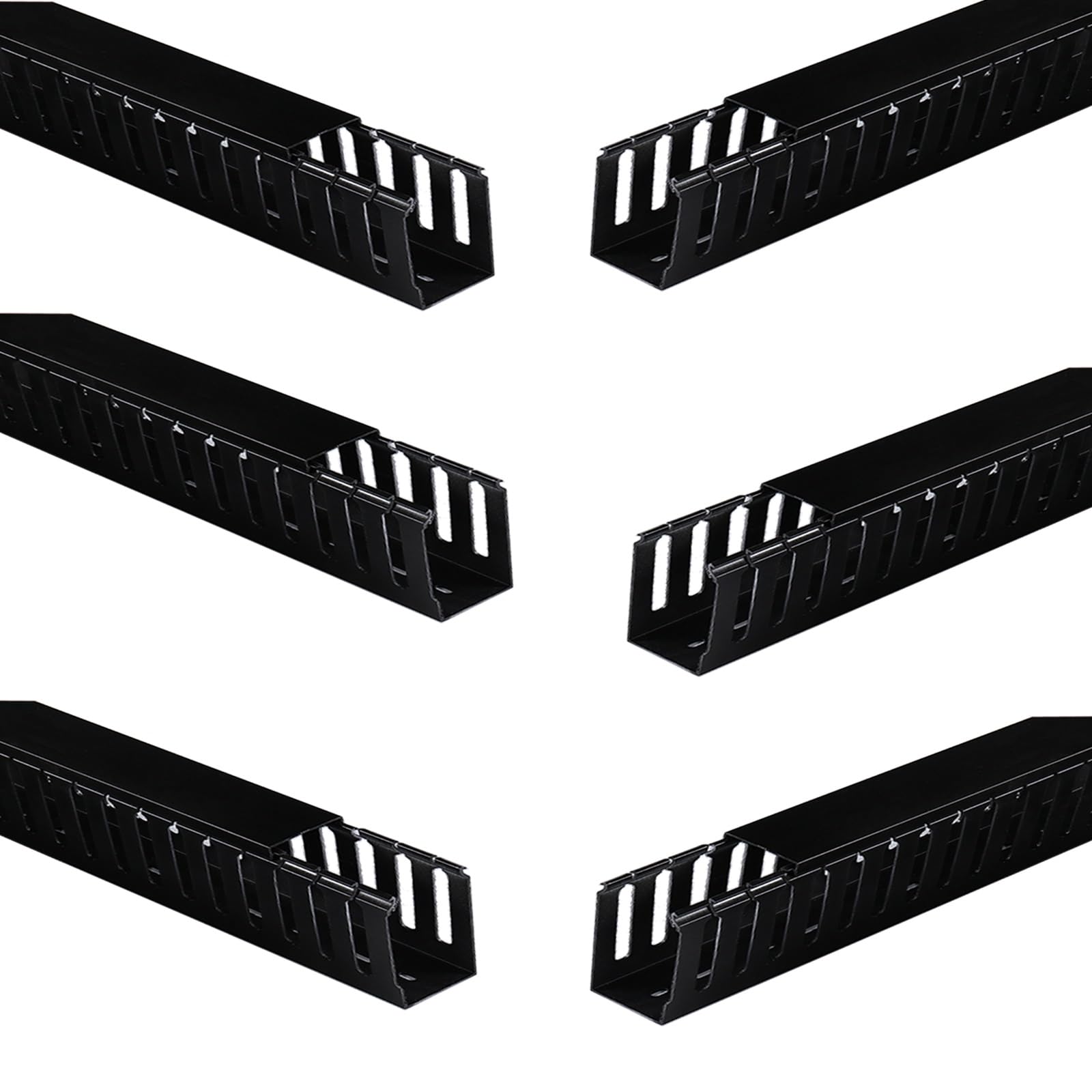 Copricavi Raccogli Canalina Cavi Canalina per cavi lunghi da 39 pollici, canale per cavi tagliabile Nero/Bianco/Grigio, kit canalina per cavi sotto scrivania/computer/rete/cavi di alimentazione(6 pack