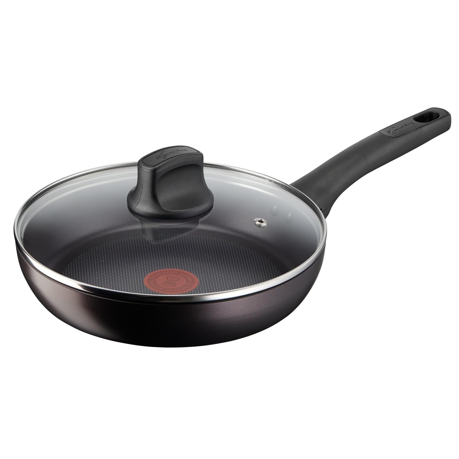 Lagostina Cucina Eco, Set di Pentole e Padelle Antiaderenti in Alluminio, 5 pezzi, Padella 24cm con coperchio, Casseruola Manico Lungo 18cm con coperchio, Wok 28cm, anche a Induzione