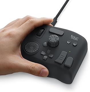 TourBox NEO, Custom Controller for Photo Video Editing, Color Grading, Ilustration, Mac/Windows, Adobe Photoshop Lightroom Premiere Illustrator Davinci Resolve After Effects Final Cut Pro Keyboard