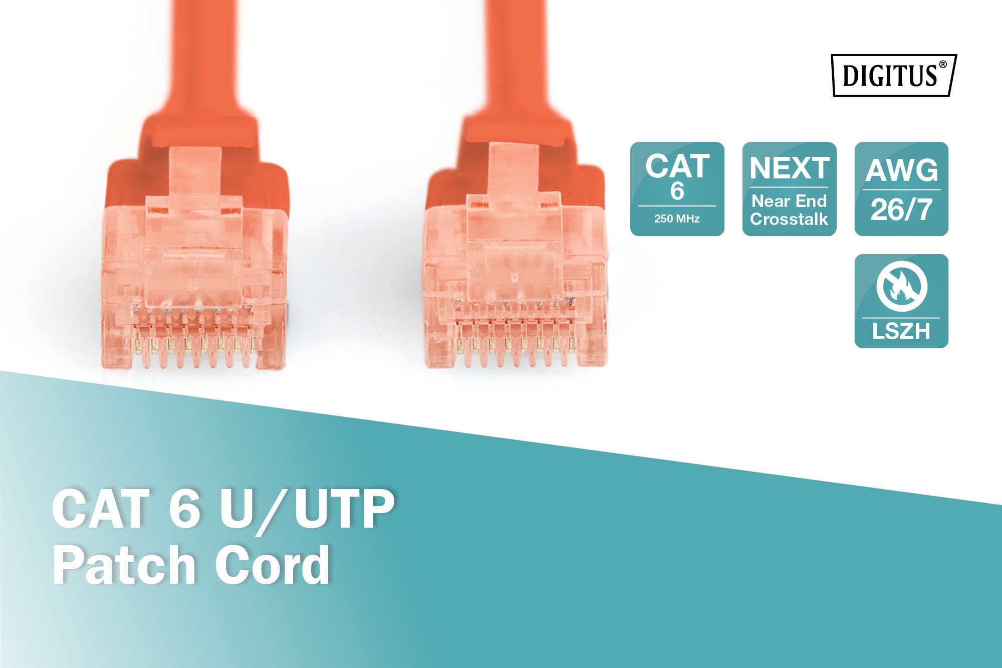 YOUとページ DIGITUS CAT 6 U-UTP Patch Cable, 3m, Network LAN DSL