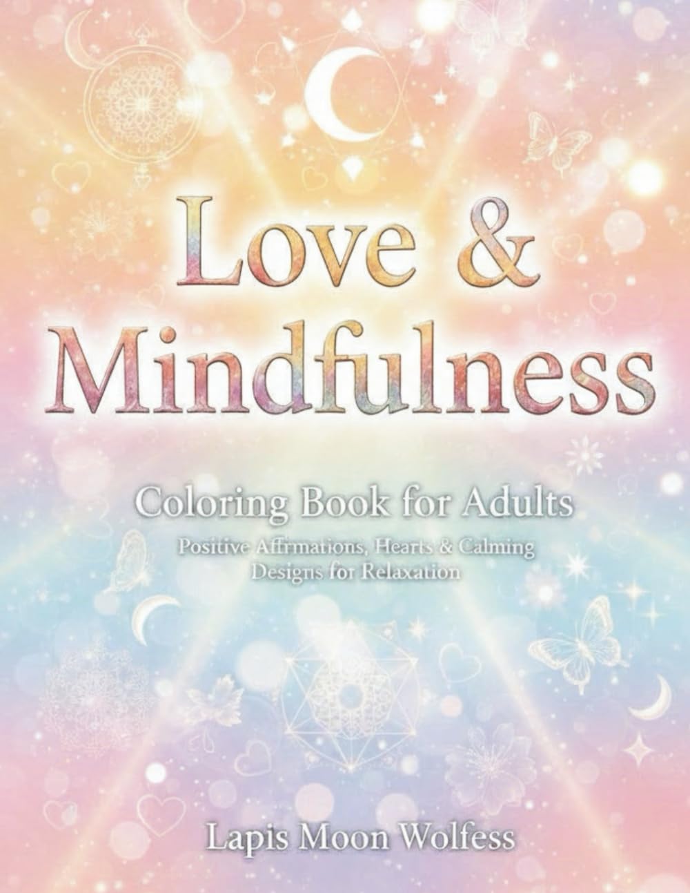 Love Mindfulness Coloring Book for Adults: Positive Affirmations, Heart Designs & Calming Pages for Relaxation and Stress Relief