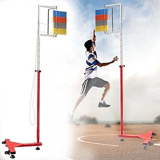 Vertical Jump Tester Jump Measurement Test Stick Pole Tool,Jump Measurement Test Pole Vertical Jump Tester Tool,With Wheel,1.7-3.6m M Adjustable,For School Gyms Gymnasium Club