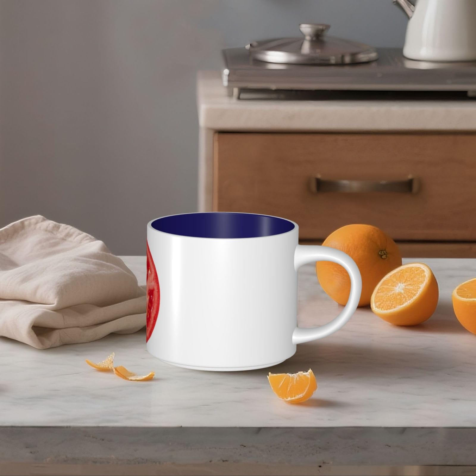 Kawałek pomidora drukowane kubki ceramiczne o dużej pojemności kubek do kawy