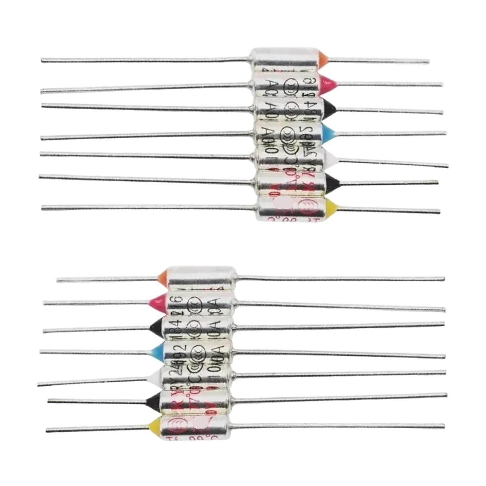 Temperatura RY 10 A 15 A 250 V Tf bezpiecznik termiczny 65C-300C (10 szt., 15 A, 265C)