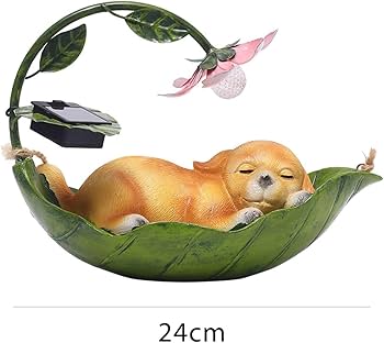 Amazon｜ソーラー猫犬像ペンダント発光樹脂庭木ペンダントライト