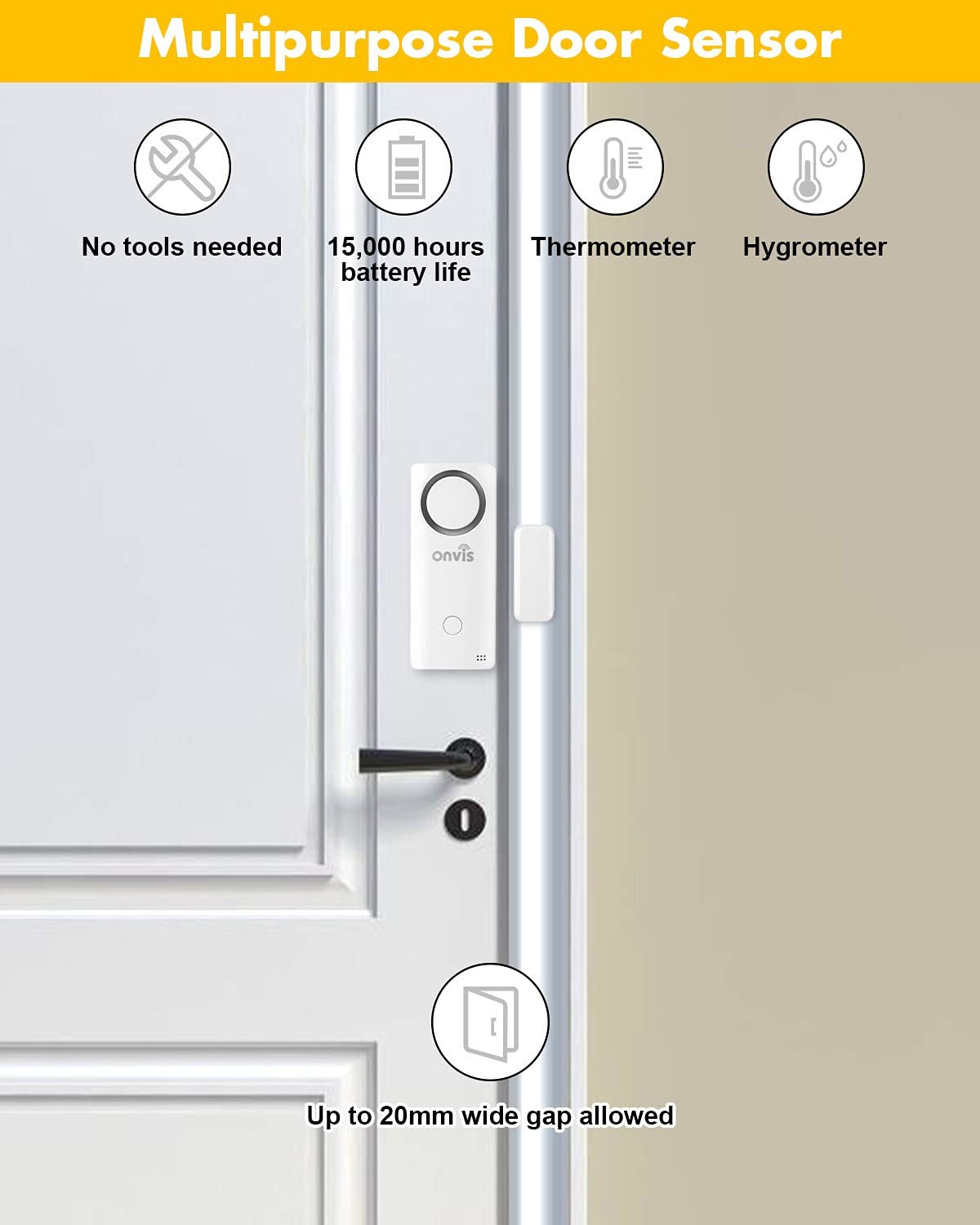 ONVIS Smart Home Security Burglar Alarm Siren Door Window Contact