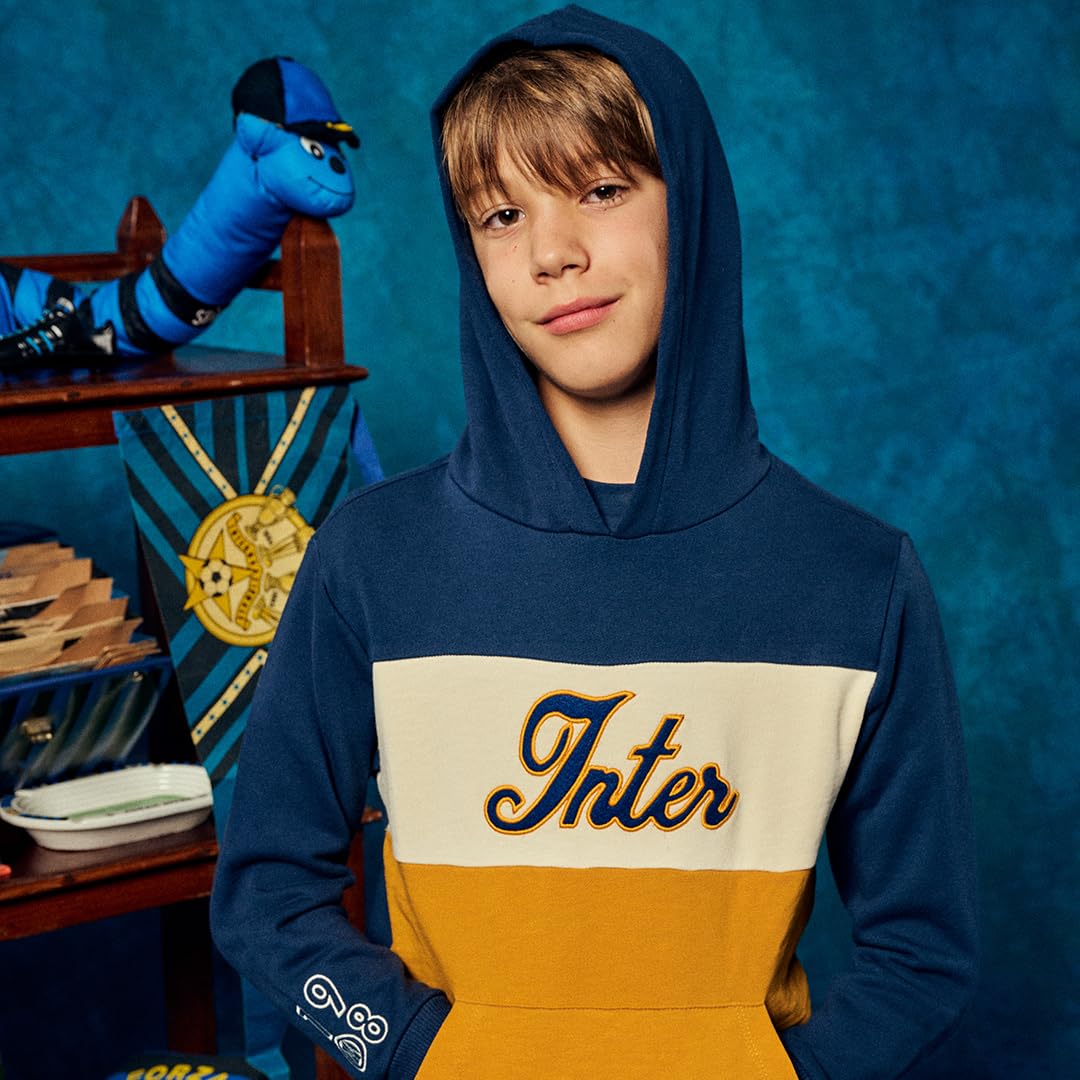 Inter Im Felpa College IM Felpa con Cappuccio College Bambino Unisex - Bambini e Ragazzi (Pacco da 1)