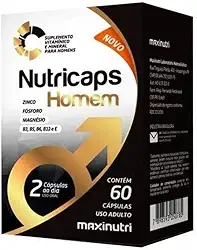 Nutricaps Homem (Fósforo/Mag./Zinco/Vits) - 60 Cáps., Maxinutri