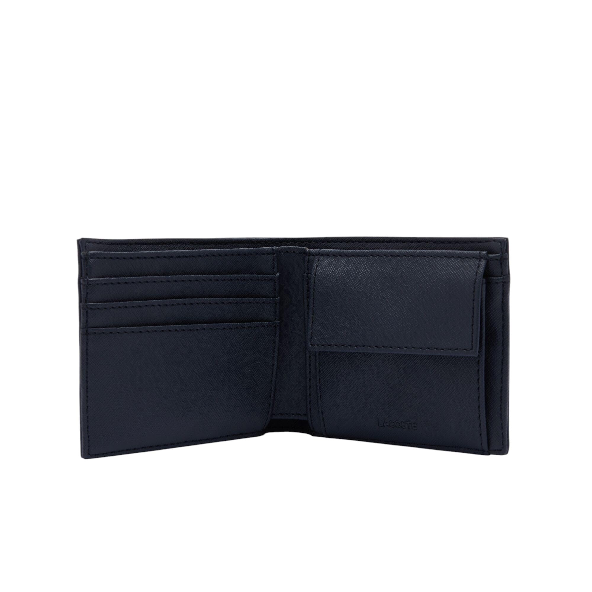 Lacoste Men's Classic Medium Billfold Coin Wallet, Midnight Blue, One Size