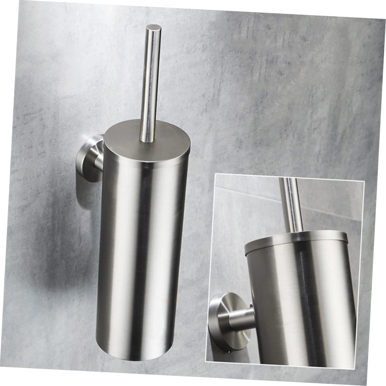 ABOOFAN Escobillas De Baño De Acero Inoxidable Soporte para Inodoro De Pared Escobilla De Baño para WC