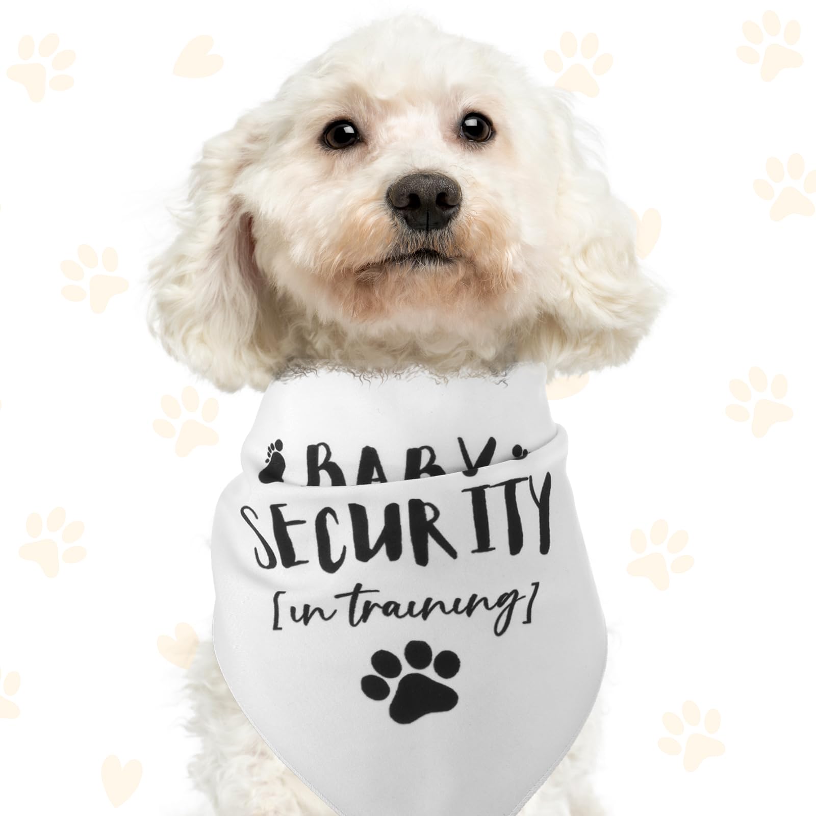 Dog Bandana Pregnancy Announcement Bandana for Dogs Baby Security Printed Dog Scarf Comfortable Monogram Triangle Scarf washable pet scarf pet accessories Pregnancy Gift - Image 3