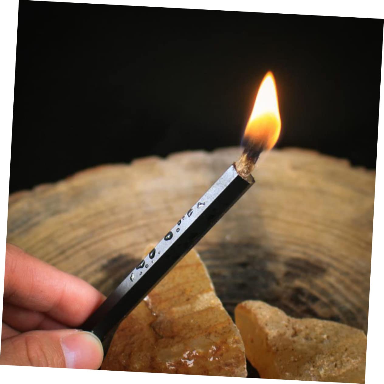 Abaodam 3 Ensembles Allumage Départ Pratique De Plein Air Allume-feu Allume Feu Corde Allume-feu Camping Mèche Feu Extérieur Black Corde De 6 Pièces * 3