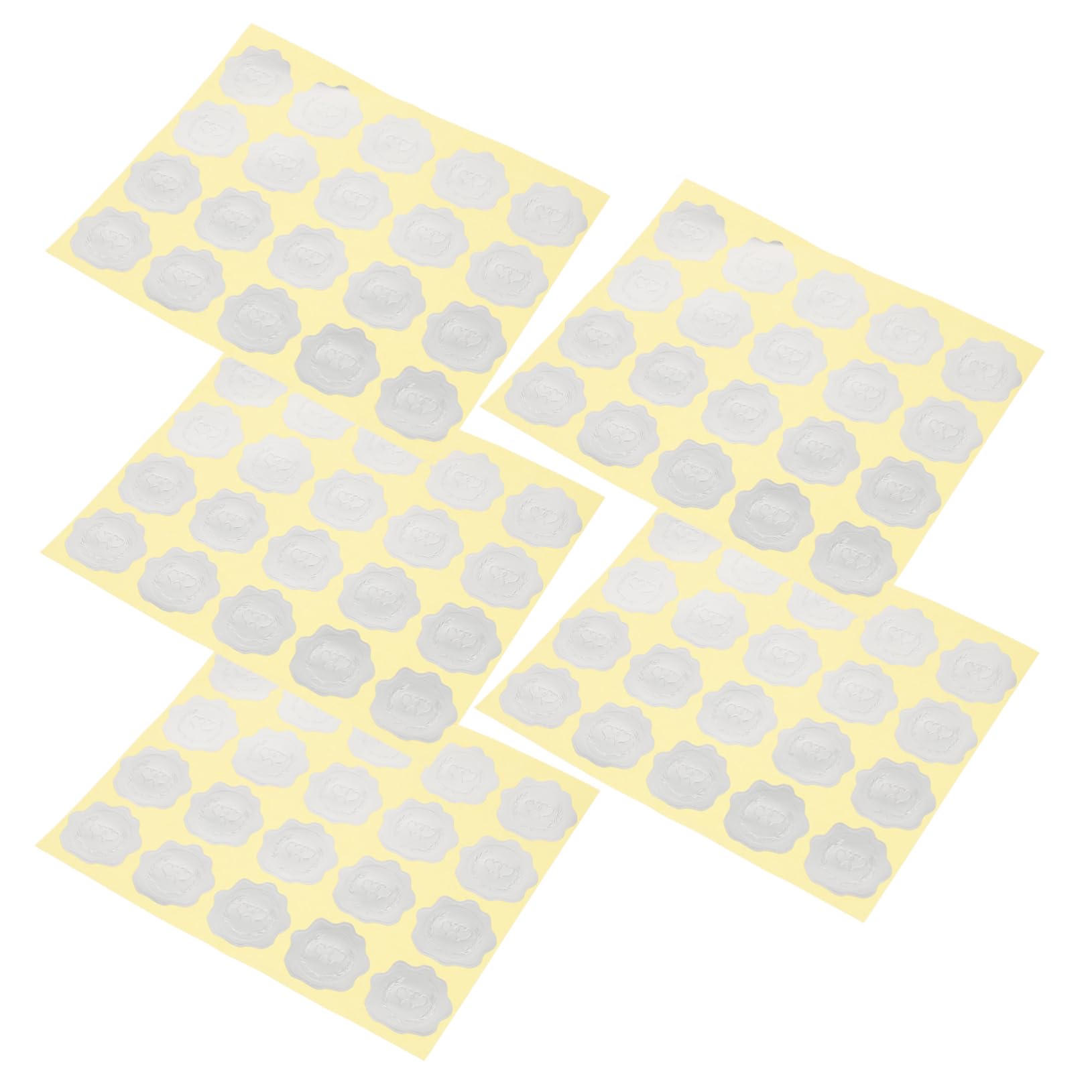 25fogli Etichette Adesive Per Matrimonio Stickers Goffrati Chiusura Buste e Decorazioni Festive Per Cerimonie e Speciali
