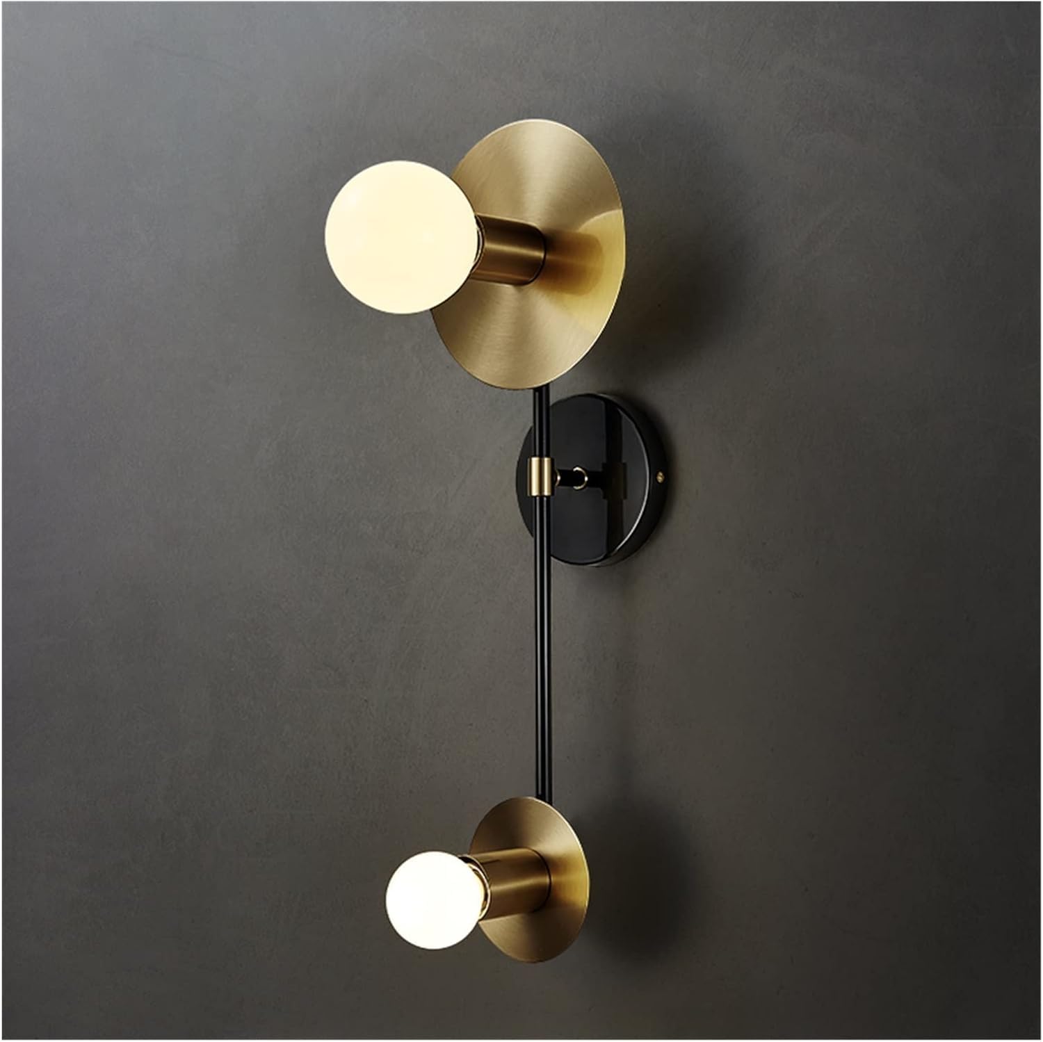 HXYSXHJUO Wall lamp, Postmodern - Black/Golden LED Lamps Bedside Bedroom Glass Ball Single Head Lights Aisle Corridor Marble Sconces, Pendant Light