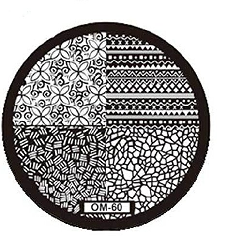 Sannysis DIY Nail Art Image Stamp Stamping Plates Manicure Template (OM60)