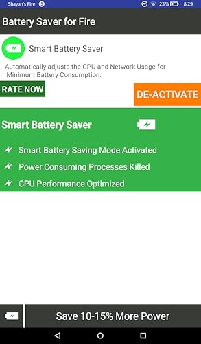 Battery Saver for Kindle Fire Tablets