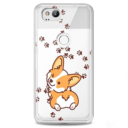 Miniatura 9 de Cavka Funda de TPU compatible con Google Pixel 9 8 Pro 7a 6a 5a XL 4a 5G 2 XL 3 XL 3a Diseño Corgi Kawaii Lindos Animales Divertidos Animales