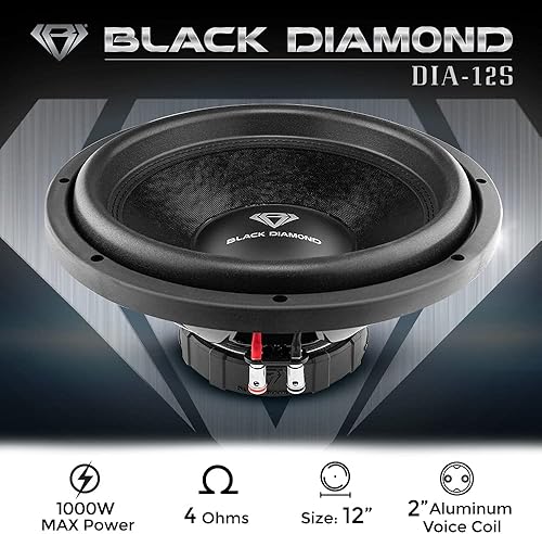 Miniatura 2 de BLACK DIAMOND Subwoofer 12" 4-Ohm SVC 500 Watts DIA-12S