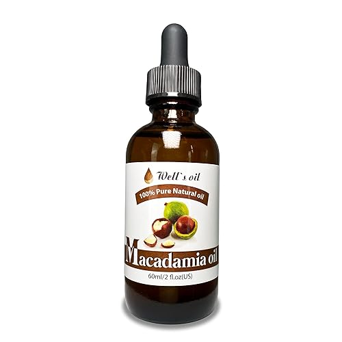 Aceite de macadamia 100 puro de Wells 2 onzas hidrata antiinflamatorio antienvejecimiento