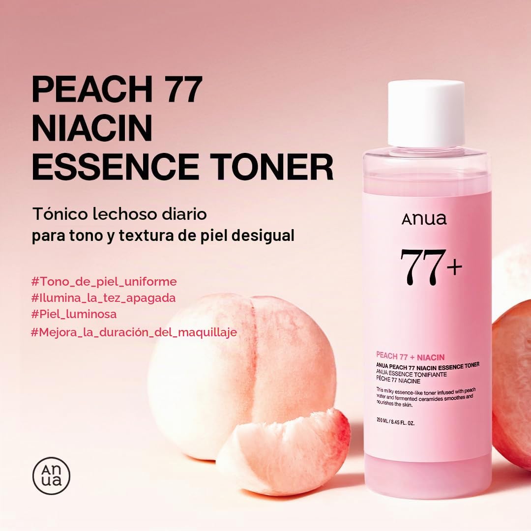 Amazon.com: Anua Peach 77 Tónico de esencia de niacina, 8.45 fl oz