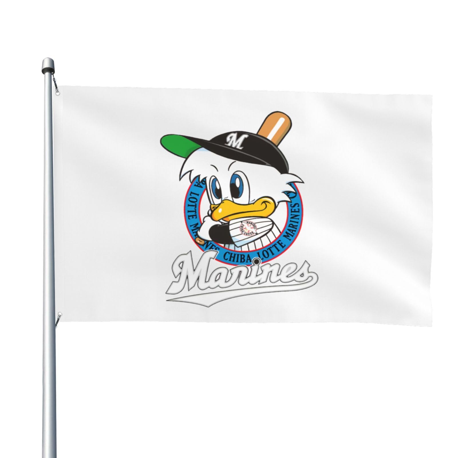 千葉ロッテマリーンズ 応援フラッグ 旗 2007 開幕記念 チェッカーフラッグ 千葉ロッテマリーンズ 応援フラッグ 旗 2007 開幕記念