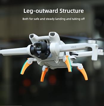 ZJRXM Landing Gear for DJI Mini 3 Drone Accessories, Foldable Extended Landing Leg Extended Kit for DJI Mini 3 Drone