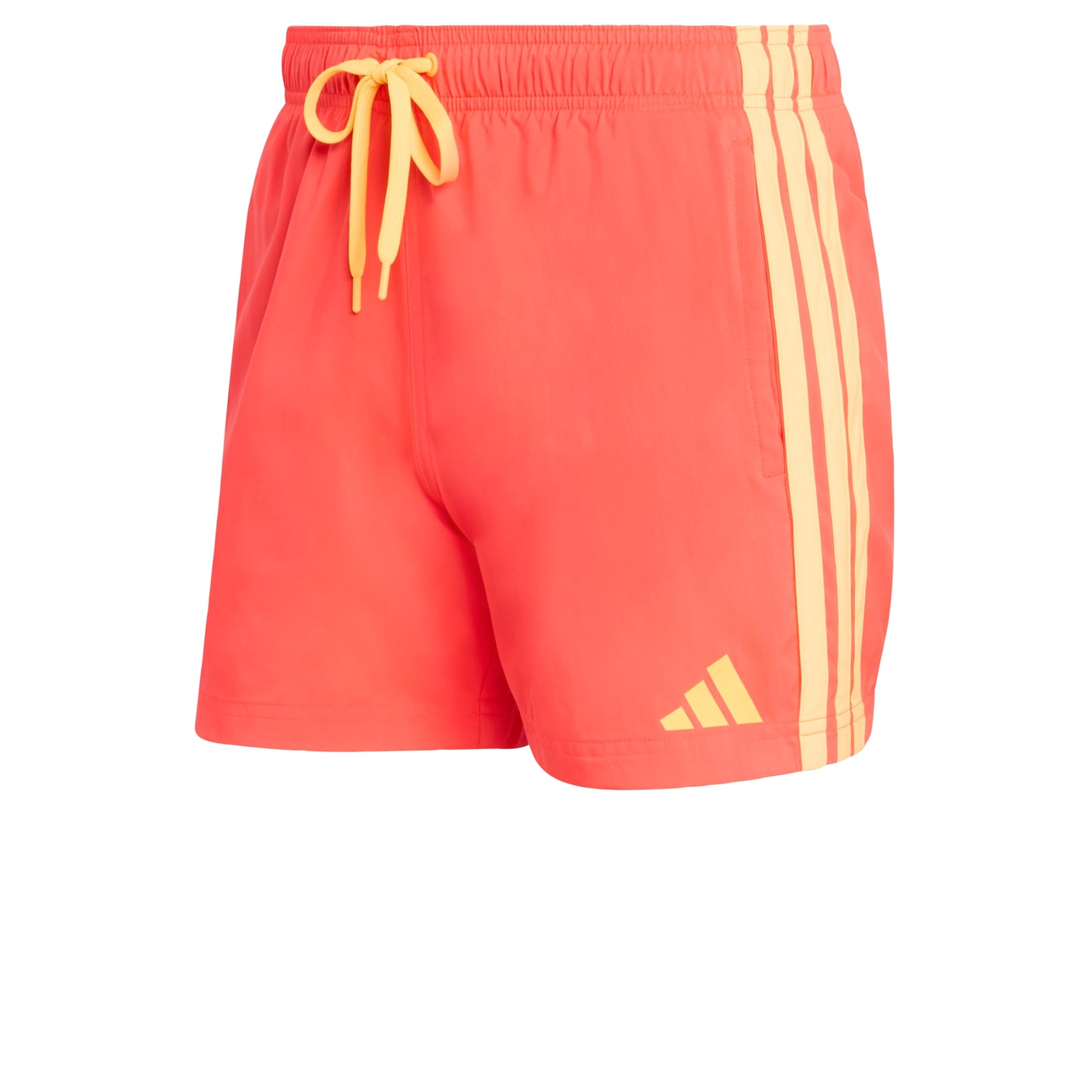 adidas 3 Stripes Swim Shorts 5 Inch, Red, Size Xs, Men