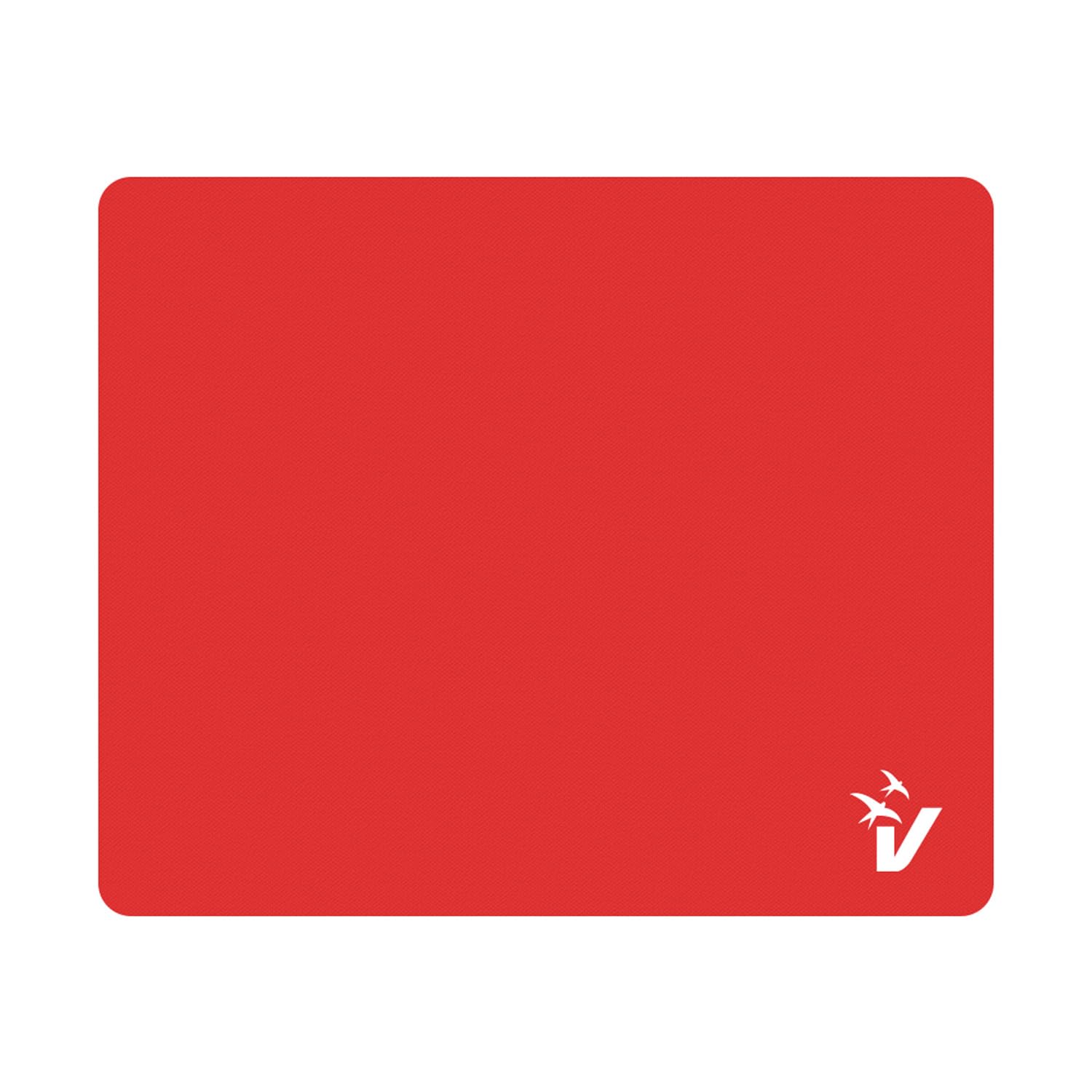 Vultech® Mouse Pad MP-01R Mouse Pad with Non-Slip Rubber Base, Smooth Microfibre Surface, Rollable, Durable, Portable, Red