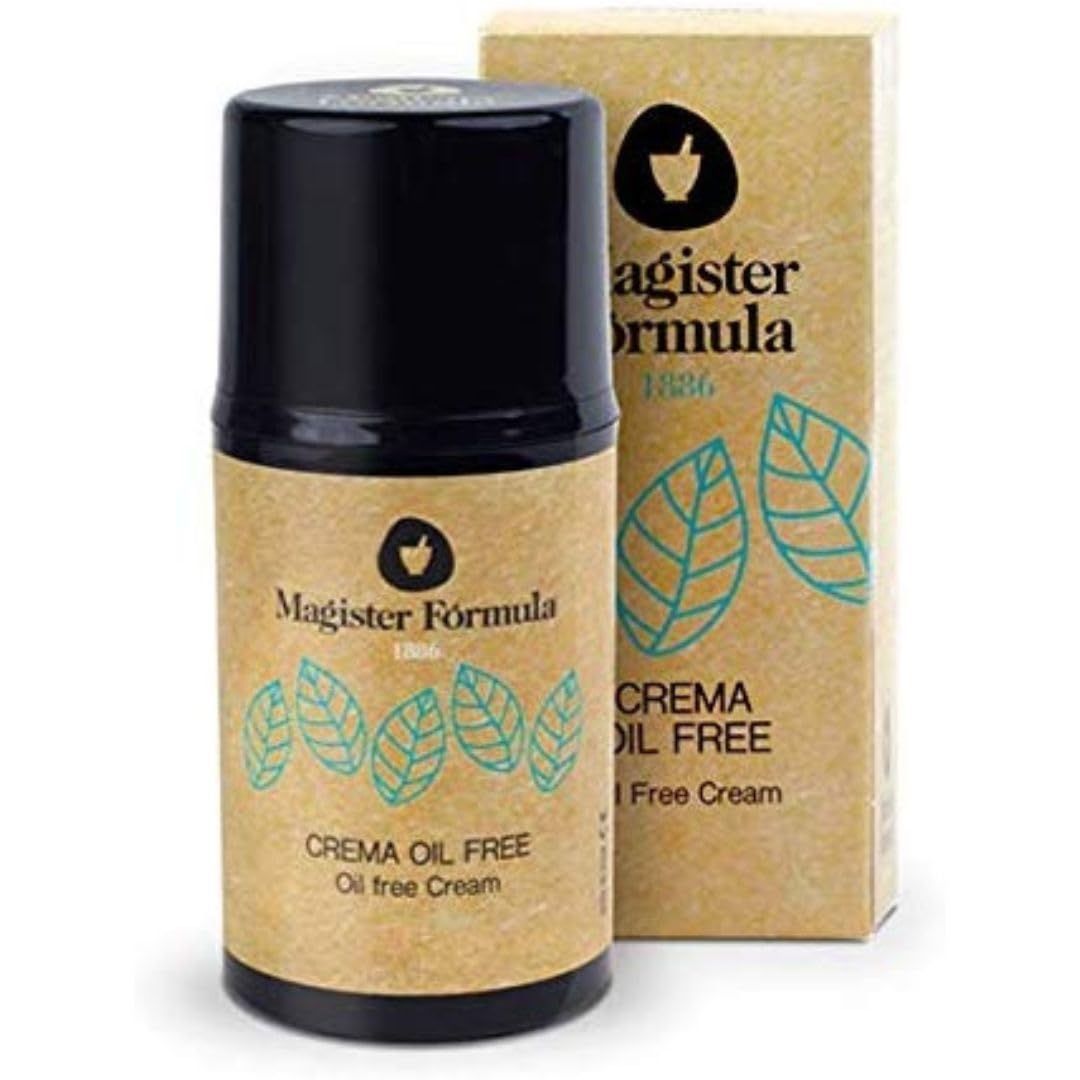 Crema Hidratante Facial Oil Free 50 ml | Especial para Piel Grasa y Sensible | Aporta Efecto Mate | Apta para Pieles Atópicas y con Acné | Día y Noche | Mujer y Hombre | Magister Fórmula