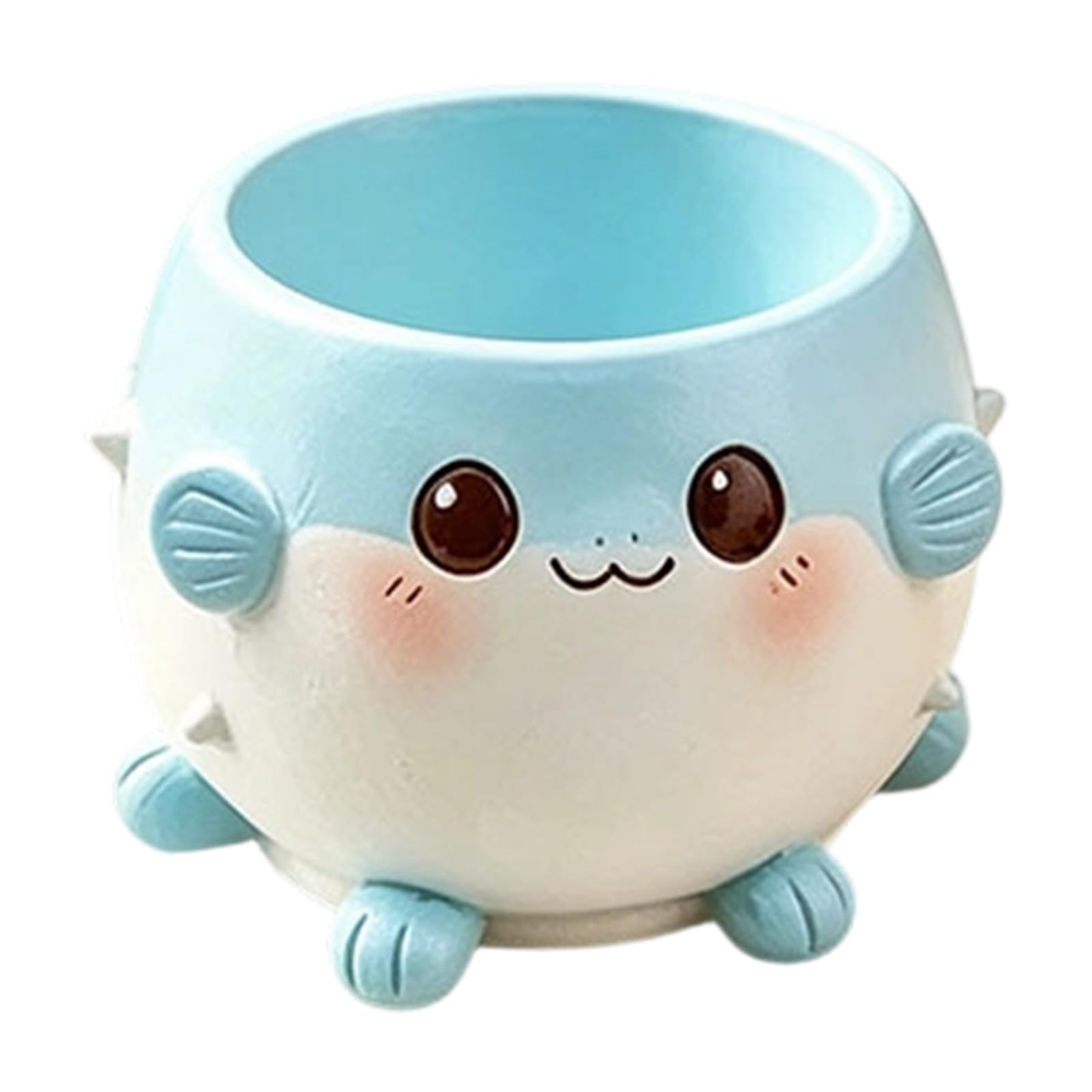 Kaeltsyn Playful Cartoon Styles Resin Planter Perfect for Succulents and Small Plant in Living Room Adds Fun to Any Space Small Decorative Plant Container