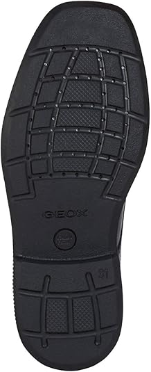 Geox Jongens Jr Federico A schoenen, zwart, 39 EU Smal