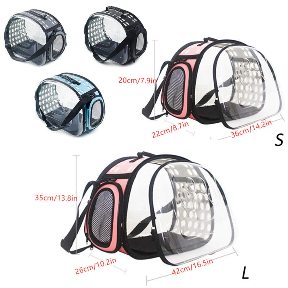 Transportin Perro Pequeño Transportin para Gatos Trasportines Perro Transportin Gato Grande Trasportines Perro Pequeños Transportin Gato Transportin para Perros Gray,L