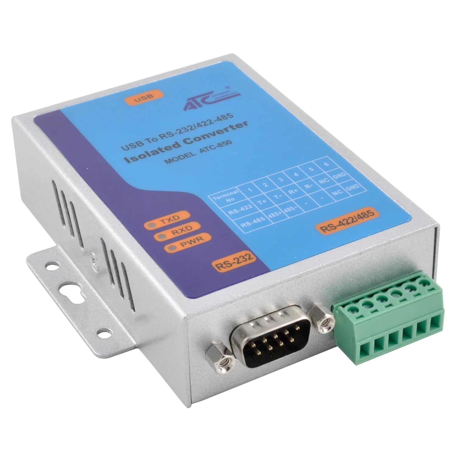 GRIDCONNECT RS232 to USB - ATC-850 Industrial USB to Serial RS232/422/485 Adapter