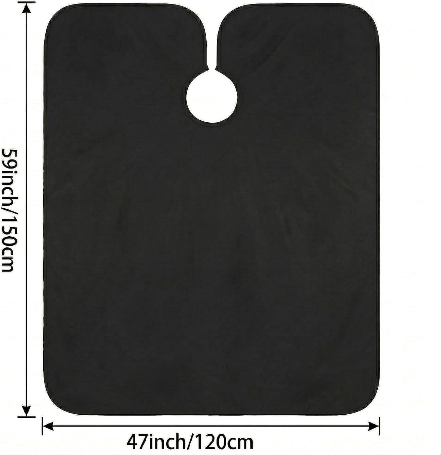 Professional Barber Cape for Hair Cutting, Waterproof Nylon Hair Cape with Snap Closure, Adults Unisex, 47" x 59"