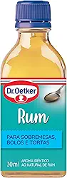 Dr. Oetker Aroma Rum, Mais Sabor Para as Receitas, Sobremesas, Bolos, Tortas e Doces, 30ml