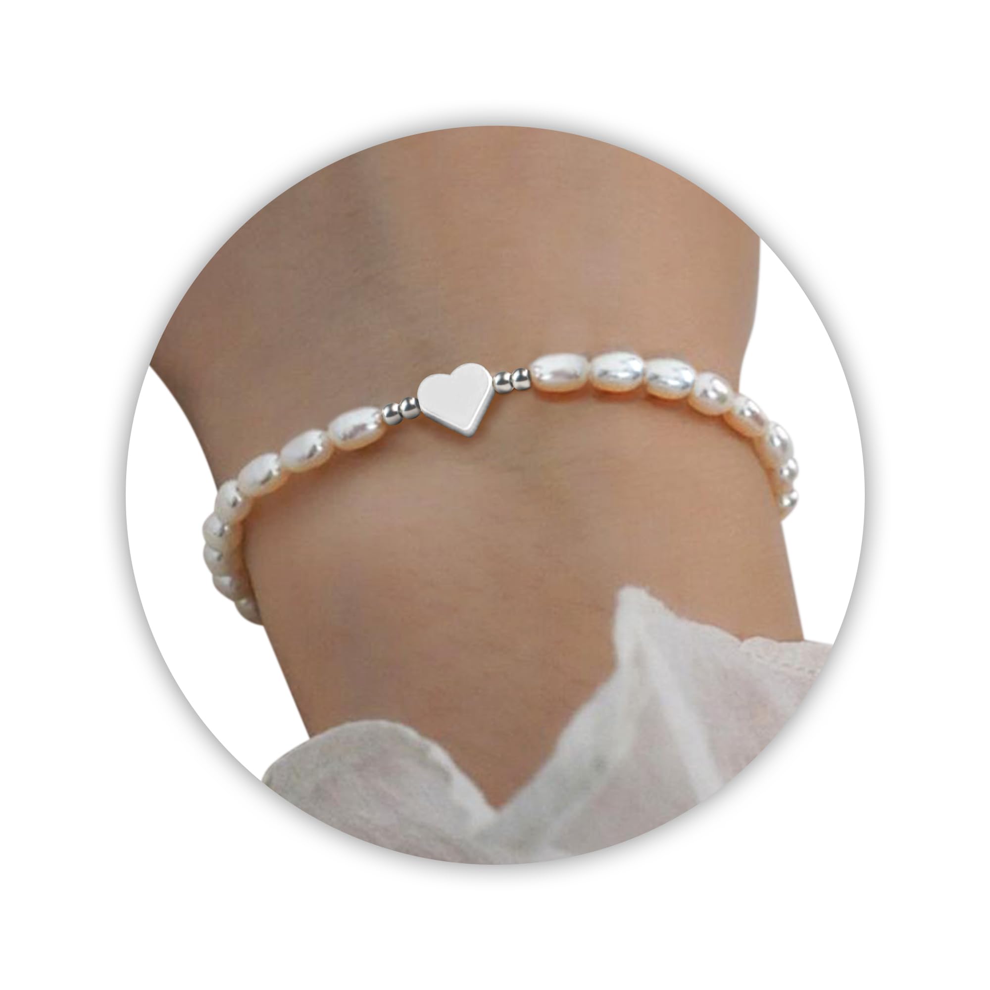 DAYANEY Pearl Bracelets for Women Gold Bracelet Silver Pearl Jewelry