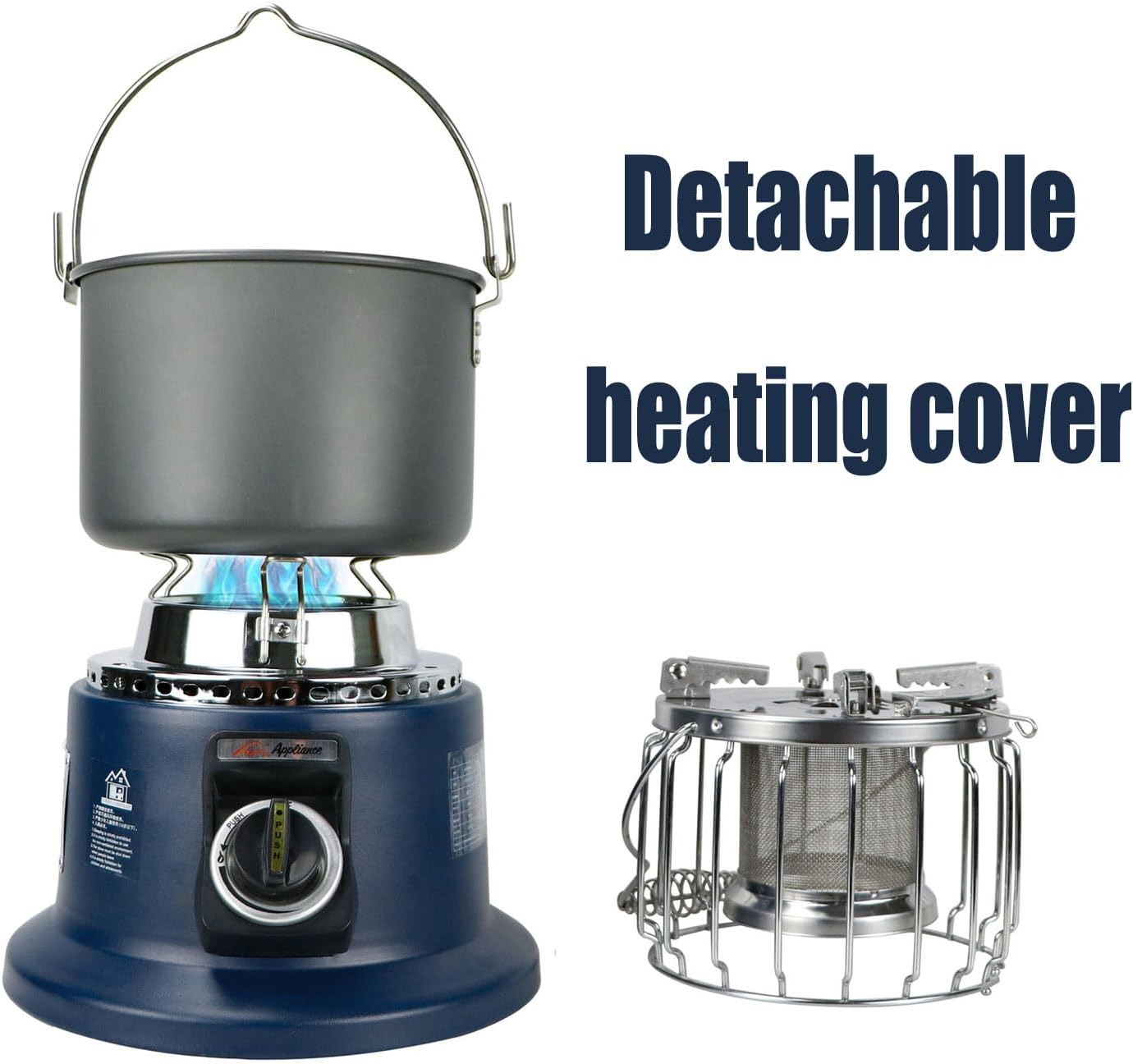 Portable Propane Heater Indoor Outdoor Stove Non-Electric Radiant-Stove For Boiling Water/Heating Food-Liquefied gas
