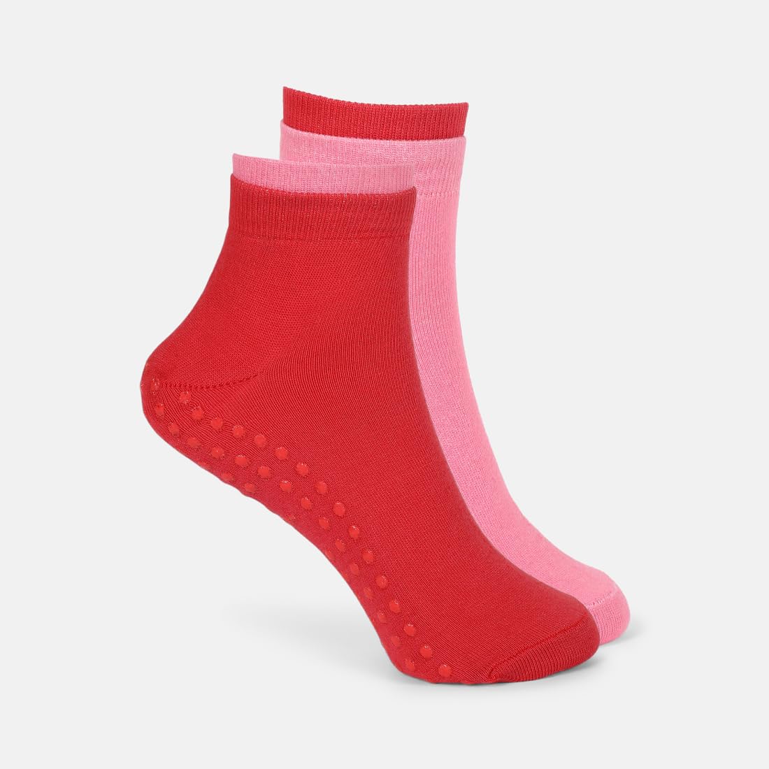CULT Premium Low Ankle Grip Socks for Yoga, Pilates & Daily Comfort – Pack of 2 Breathable Cotton Blend with Non-Slip Silicone Sole & Reinforced Toe Stitching