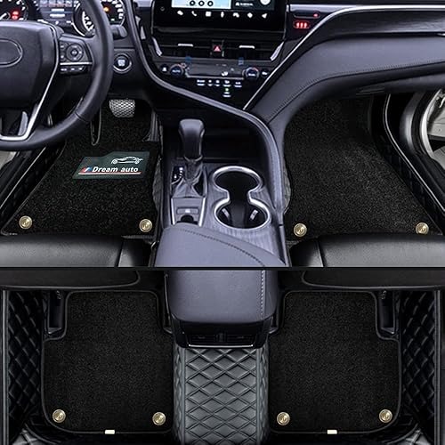 Miniatura 9 de Tapetes de piso de automóvil para 70% de los sedán, SUV, camiones, protección para todo tipo de clima, tapetes de doble capa para hombres y mujeres,