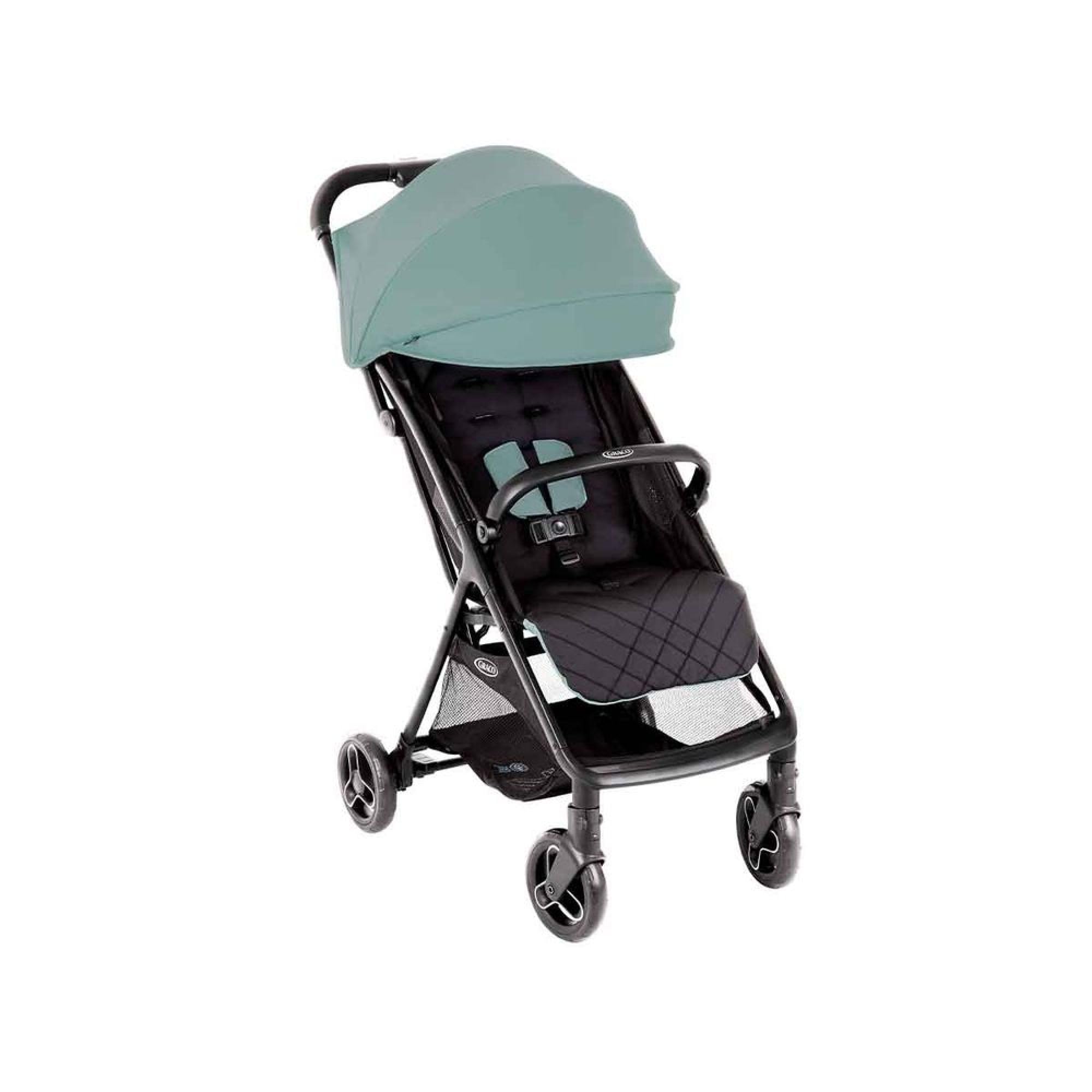 Graco - Myavo Passeggino leggero con chiusura veloce e parapioggia - 0-22 kg, dalla nascita fino a circa 4 anni, Mint