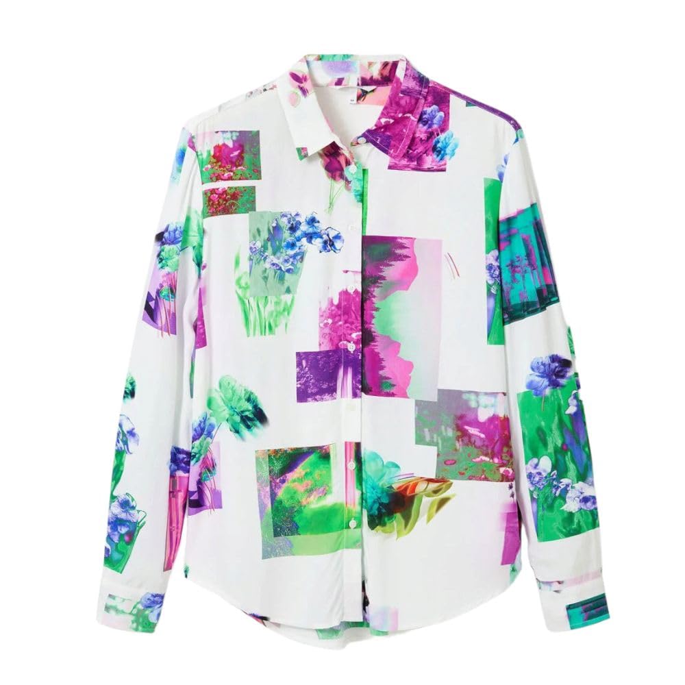 Desigual Cam_Trieste Blouse, Blanc, XL Femme
