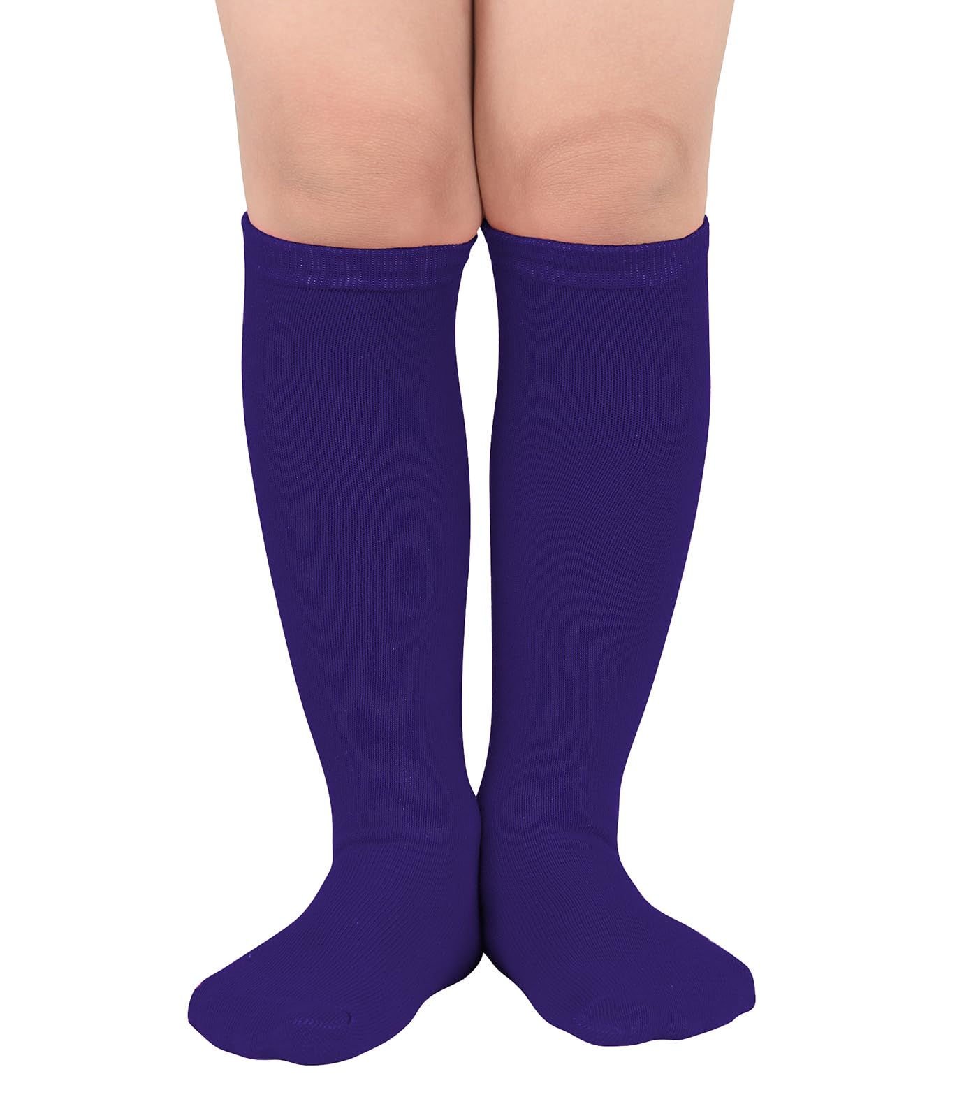 Zando Kids Soccer Socks Knee High Cotton Athletic Socks for Boys Girls