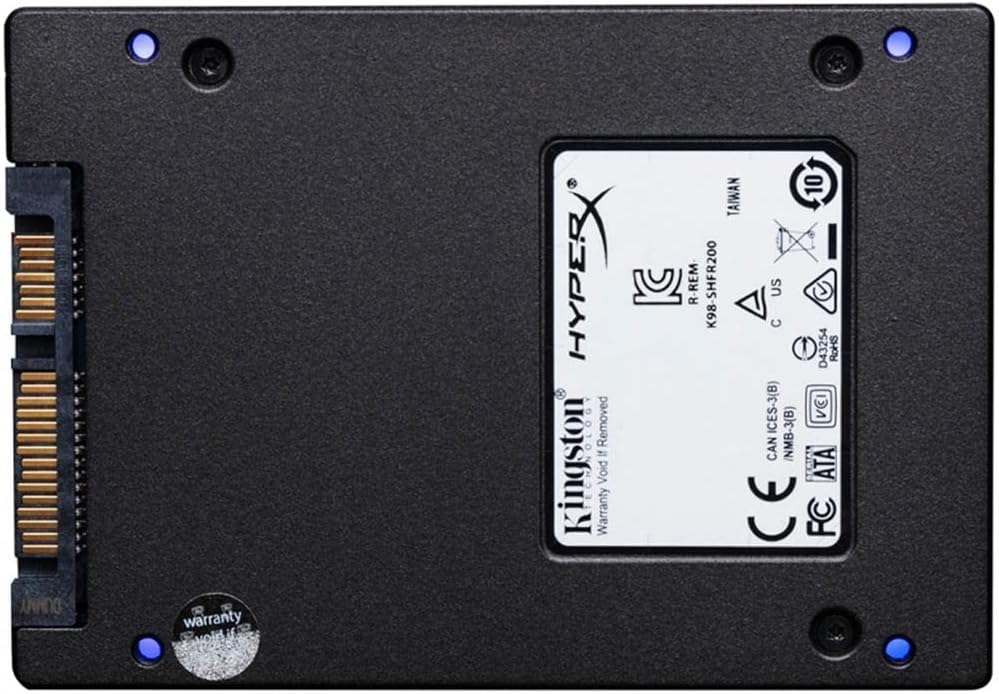 HyperX Fury RGB SSD 240GB Mounting Bundle Kit SATA 3 2.5" Solid State Drive Black Case with Multi-Color RGB SHFR200B/240G thumbnail 3