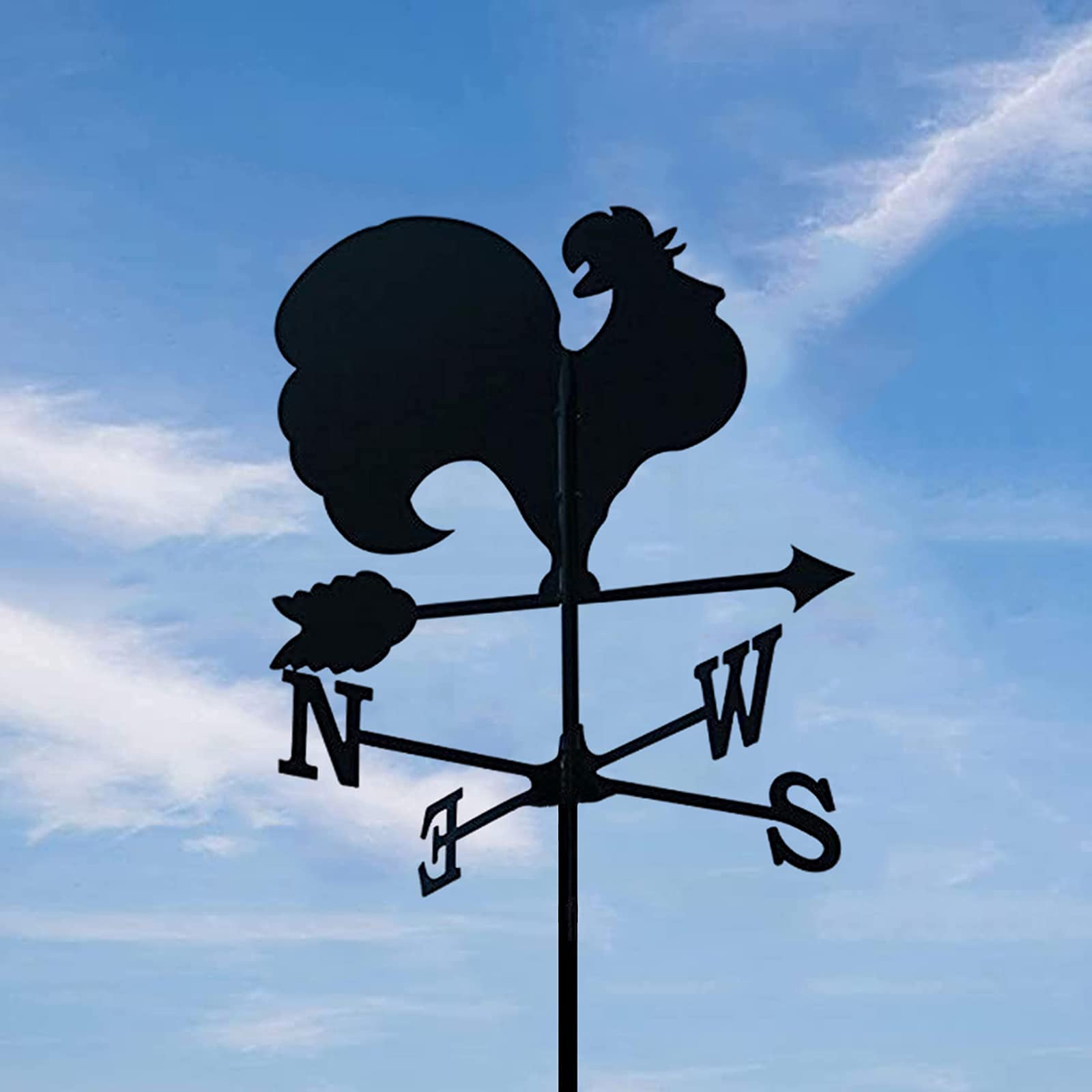Retro boerderij schipper vissen windwijzer dakmontage windrichting indicator kit buitenbeugel windwijzer voor boerenerf schuur meetinstrument tuinpaal kunst decor