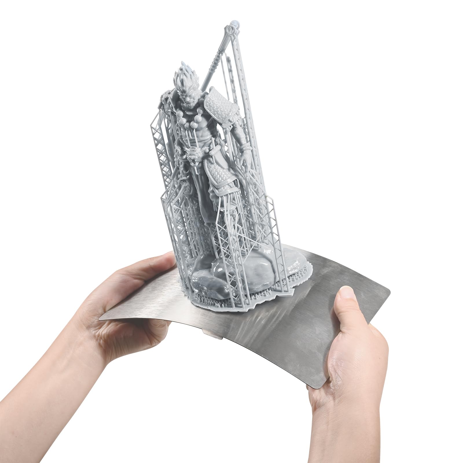 Ulepszona magnetyczna platforma drukowania do drukarki 3D z żywicy, 2 elastyczne płyty konstrukcyjne ze stali sprężynowej i 1 x stalowa płyta podstawowa do drukarki 3D ELEGOO Saturn 4 / Saturn 4 Ultra