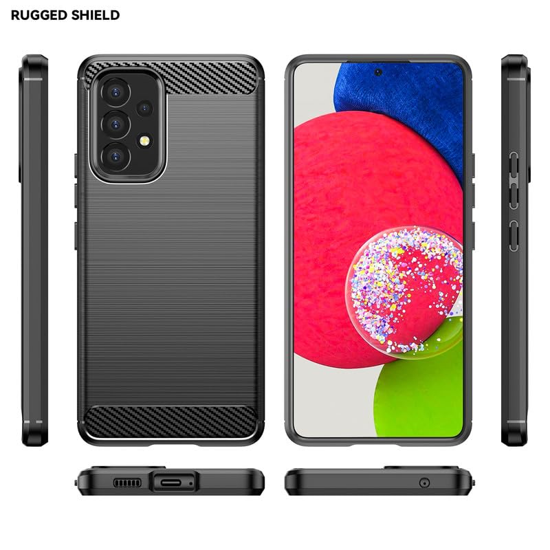 Image of Hybrid Carbon Fiber Back Case for Samsung Galaxy A53 5G (Black)